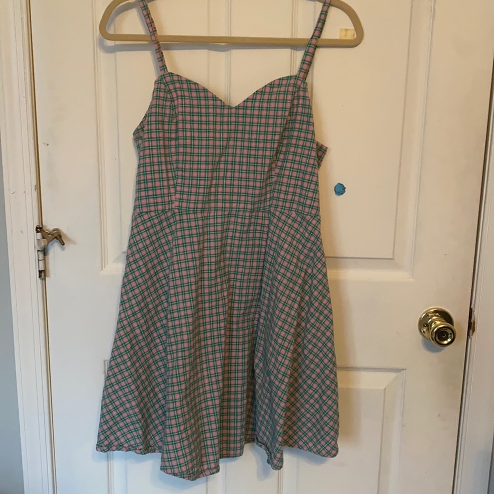 Arizona Pink and Green Plaid Sundress